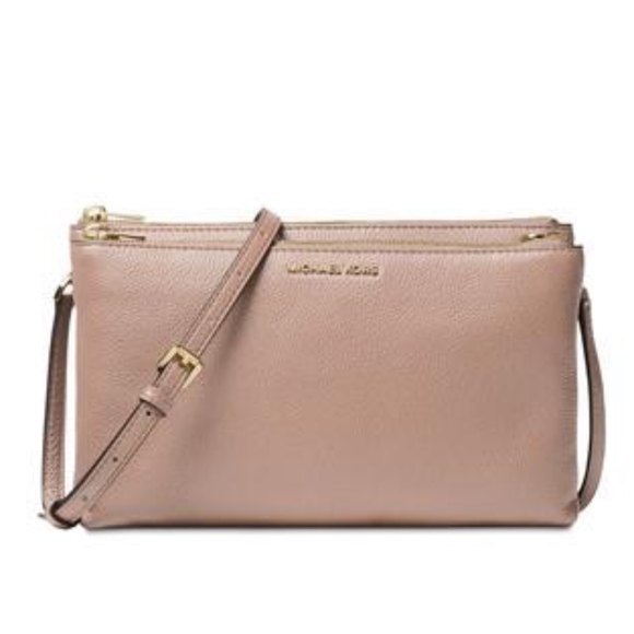 Michael Kors Handbags - Michael Kors | Adele Double Pouch Crossbody Fawn